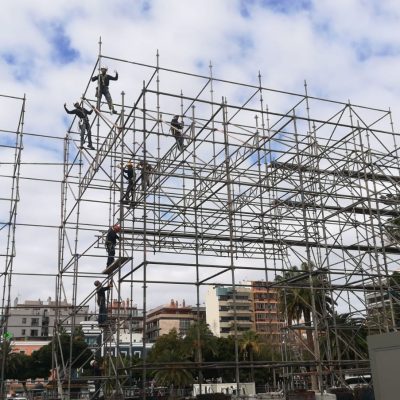 Montaje Escenario Carnaval 2019