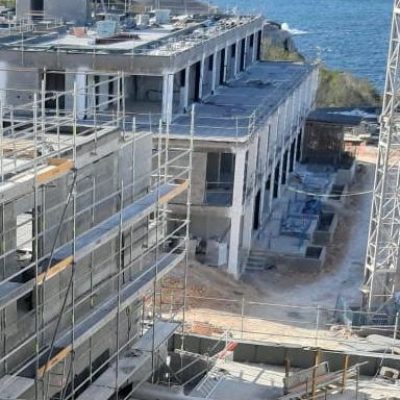 Montaje Rehabilitación Fachada en Ibiza